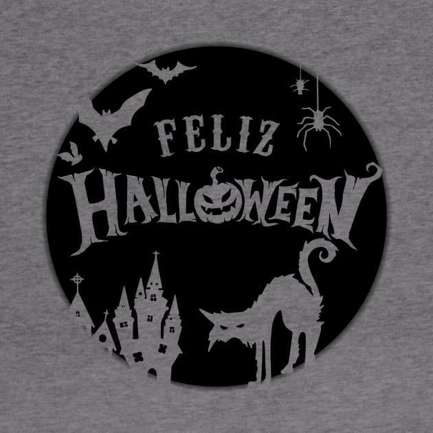 Feliz Halloween - moon design by verde